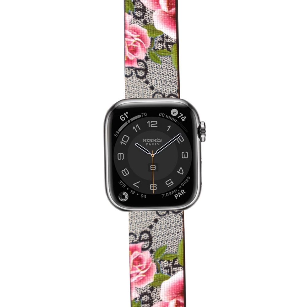 DESIGNER APPLE WATCH GG FLORAL 38MM 40MM 41MM 42MM 44MM 45MM 49MM